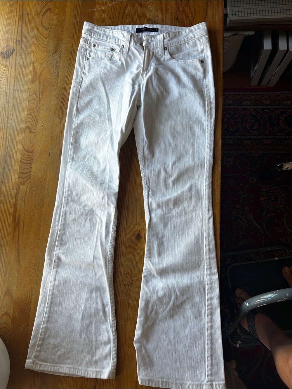 Levi's White Flare Jeans